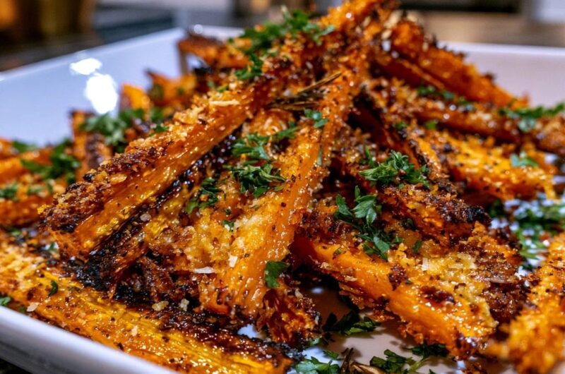 Parmesan-Knoblauch-Karottenpommes