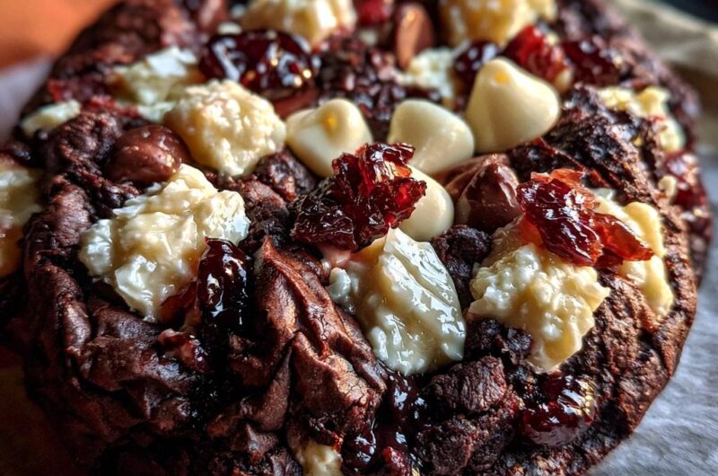Ultimative Triple Chocolate Cranberry Cookies