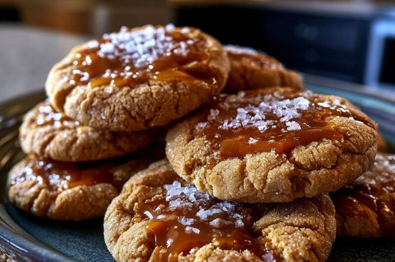 Weiche Salzkaramell-Cookies