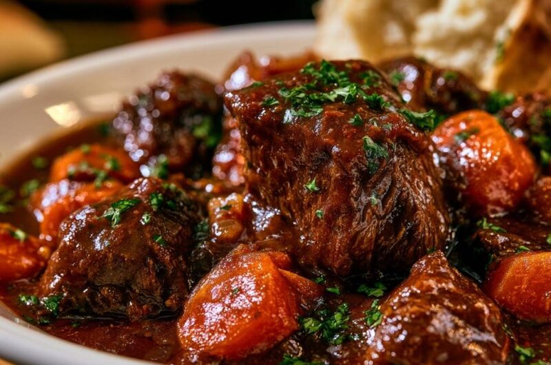 Zartes Rindergulasch mit Karotten