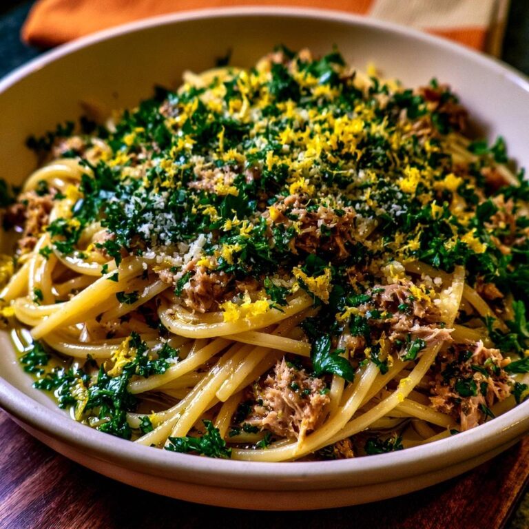 Zitronen-Thunfisch-Linguine: Rezept gegen wässrige Soße